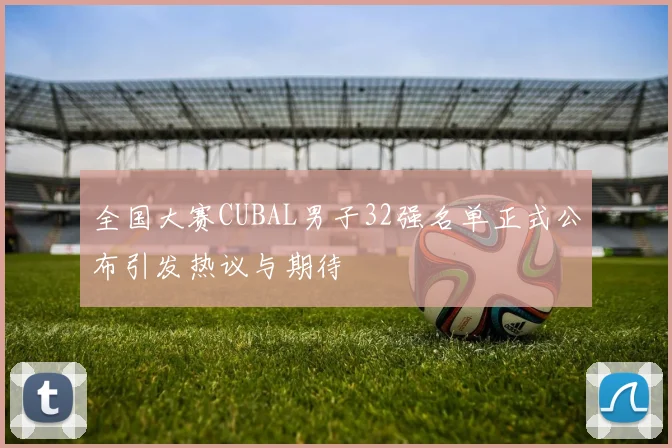 全国大赛CUBAL男子32强名单正式公布引发热议与期待